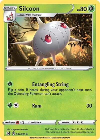 Silcoon - 007/196 (Uncommon) [LOR-007-U]