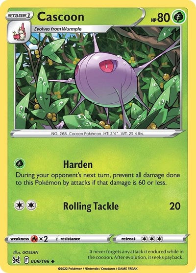 Cascoon - 009/196 (Uncommon) [LOR-009-U]