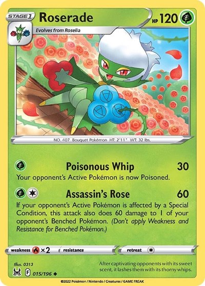 Roserade - 015/196 (Uncommon) [LOR-015-U]