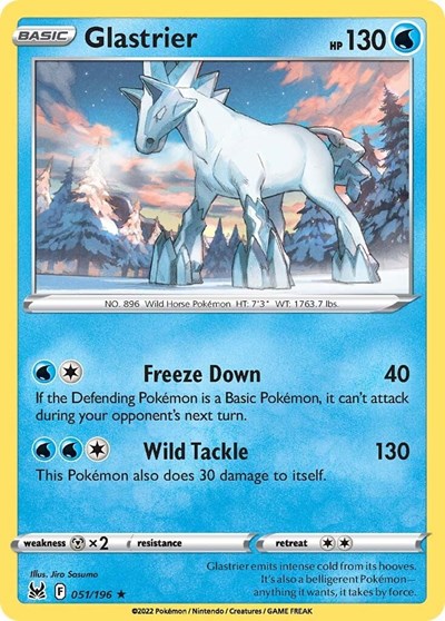 Glastrier - 051/196 (Holo Rare) [LOR-051-HR]