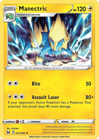 Manectric - 055/196 (Rare) [LOR-055-R]
