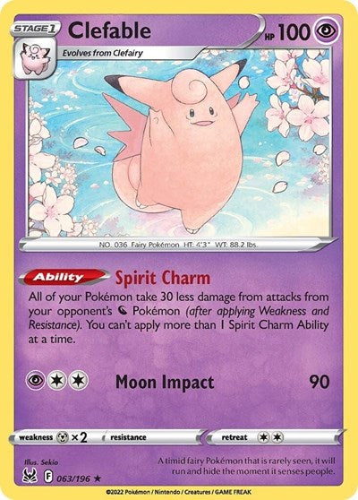 Clefable - 063/196 (Rare) [LOR-063-R]
