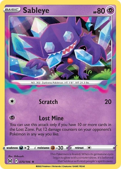 Sableye - 070/196 (Holo Rare) [LOR-070-HR]