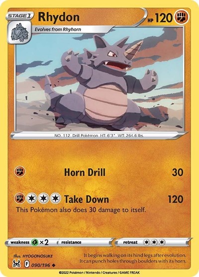 Rhydon - 090/196 (Uncommon) [LOR-090-U]