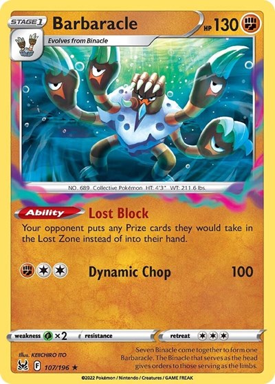 Barbaracle - 107/196 (Holo Rare) [LOR-107-HR]