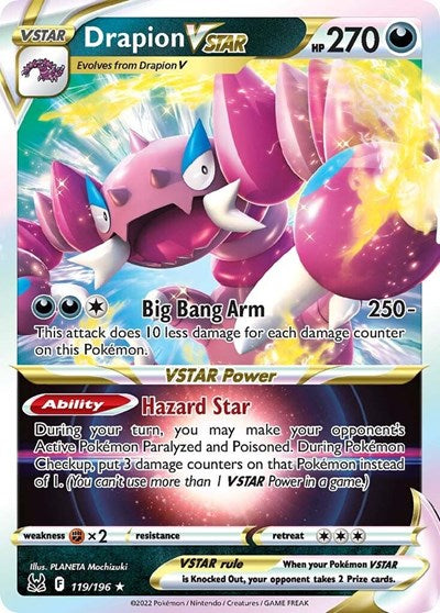 Drapion VSTAR - 119/196 (Ultra Rare) [LOR-119-UR]