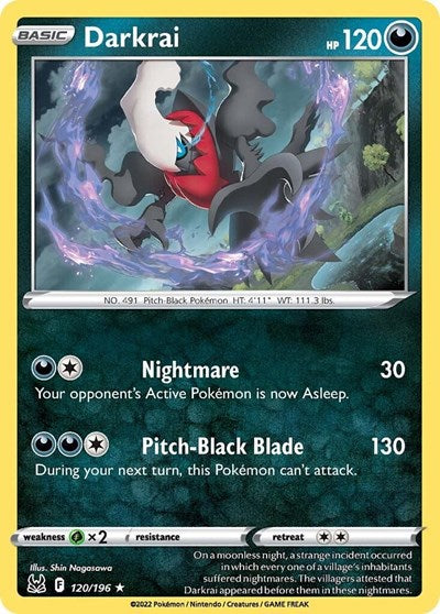Darkrai - 120/196 (Holo Rare) [LOR-120-HR]