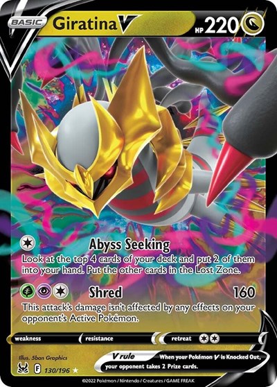Giratina V - 130/196 (Ultra Rare) [LOR-130-UR]