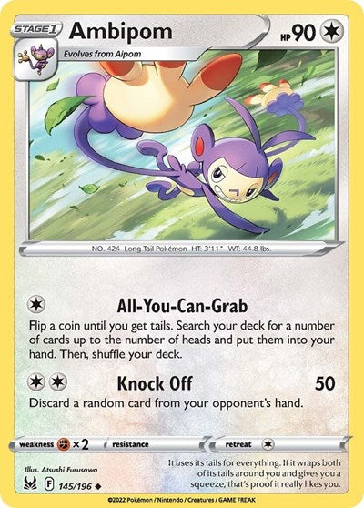 Ambipom - 145/196 (Uncommon) [LOR-145-U]