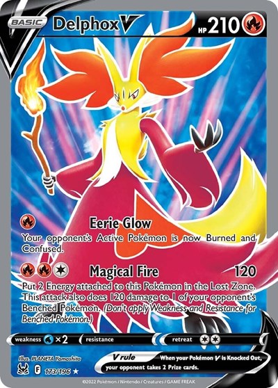 Delphox V - 173/196 (Ultra Rare) [LOR-173-UR]