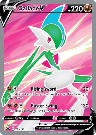 Gallade V - 181/196 (Ultra Rare) [LOR-181-UR]