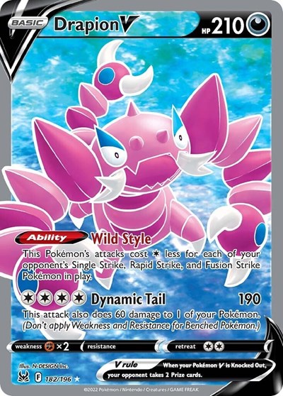 Drapion V - 182/196 (Ultra Rare) [LOR-182-UR]