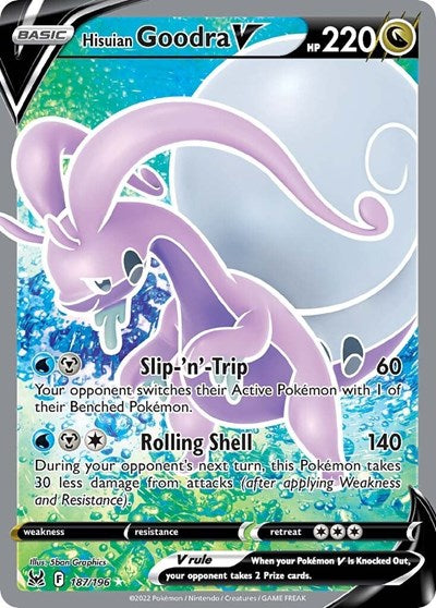 Hisuian Goodra V - 187/196 (Ultra Rare) [LOR-187-UR]