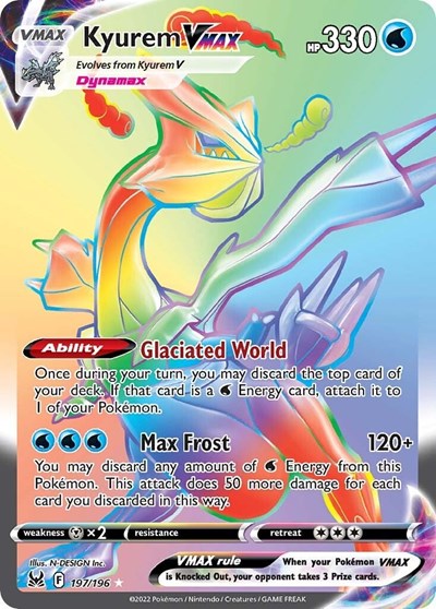 Kyurem VMAX - 197/196 (Secret Rare) [LOR-197-SR]