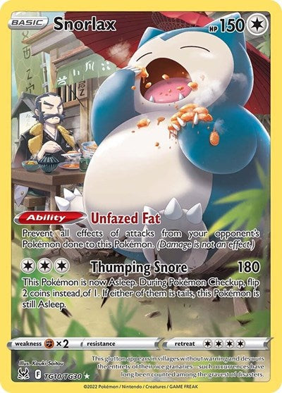 Snorlax - TG10/TG30 (Ultra Rare) [LOR-TG10-UR]