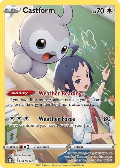 Castform - TG11/TG30 (Ultra Rare) [LOR-TG11-UR]