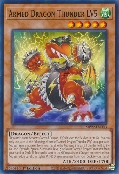 Armed Dragon Thunder LV5 (Common) [MP22-EN003-C]