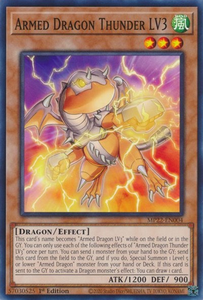 Armed Dragon Thunder LV3 (Common) [MP22-EN004-C]