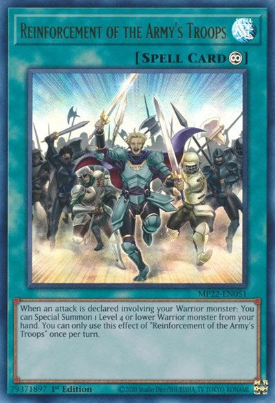 Reinforcement of the Army's Troops (Ultra Rare) [MP22-EN051-UR]