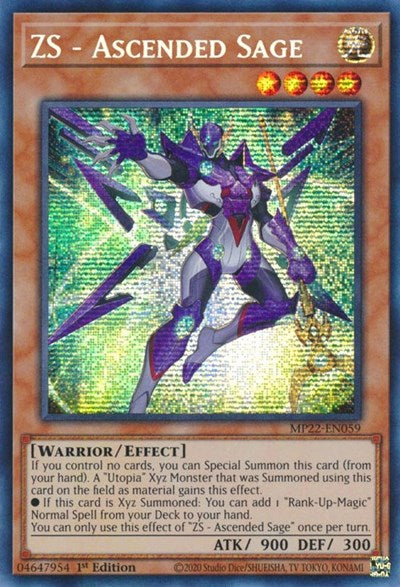ZS - Ascended Sage (Prismatic Secret Rare) [MP22-EN059-PrSR]