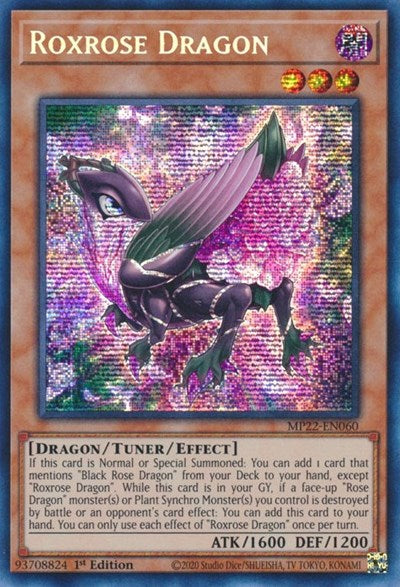 Roxrose Dragon (Prismatic Secret Rare) [MP22-EN060-PrSR]
