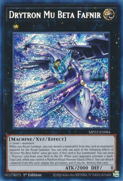 Drytron Mu Beta Fafnir (Prismatic Secret Rare) [MP22-EN084-PrSR]