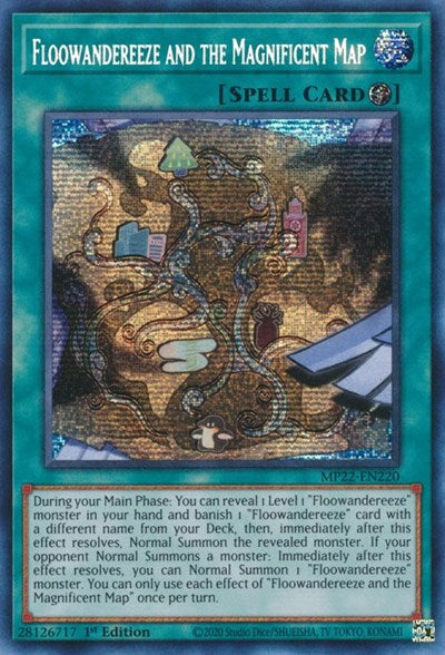 Floowandereeze and the Magnificent Map (Prismatic Secret Rare) [MP22-EN220-PrSR]
