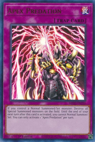 Apex Predation (Ultra Rare) [MP22-EN235-UR]