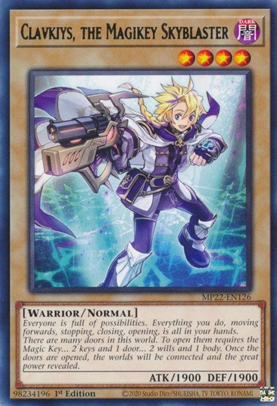 Clavkiys, the Magikey Skyblaster (Rare) [MP22-EN126-R]