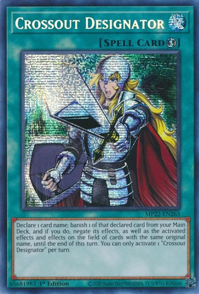 Crossout Designator (Prismatic Secret Rare) [MP22-EN265-PrSR]
