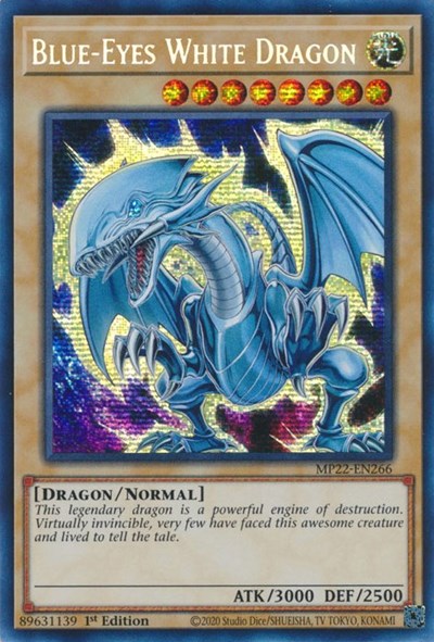 Blue-Eyes White Dragon (Prismatic Secret Rare) [MP22-EN266-PrSR]