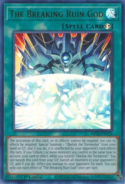 The Breaking Ruin God (Ultra Rare) [MP22-EN274-UR]