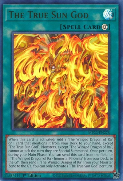The True Sun God (Ultra Rare) [MP22-EN275-UR]