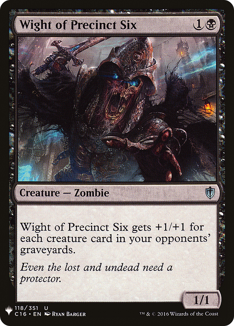 Wight of Precinct Six [PLST-C16-118]