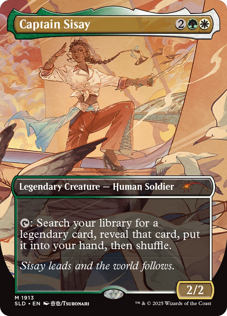 Captain Sisay - Borderless - Full Art [SLD-1913]