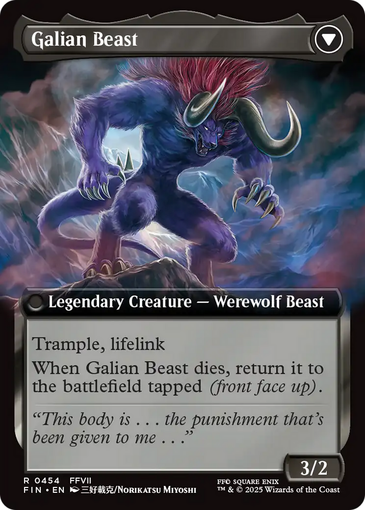 Vincent Valentine // Galian Beast - Extended Art [FIN-454]