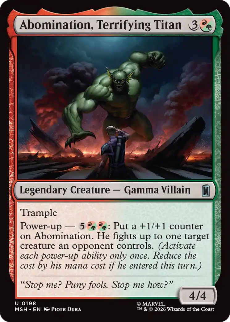 Abomination, Terrifying Titan [MSH-198]