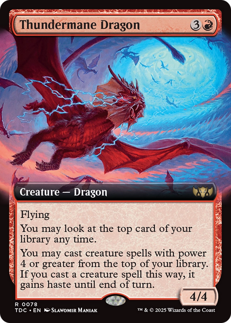 Thundermane Dragon - Extended Art [TDC-78]