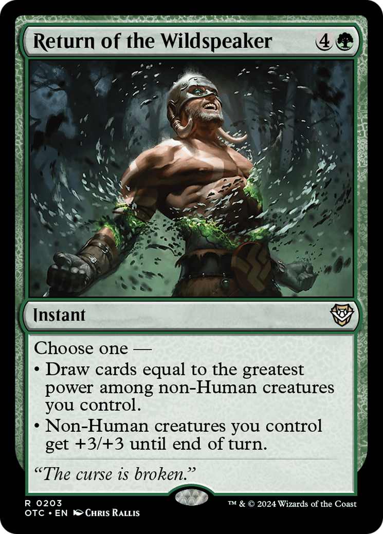 Return of the Wildspeaker [OTC-203]