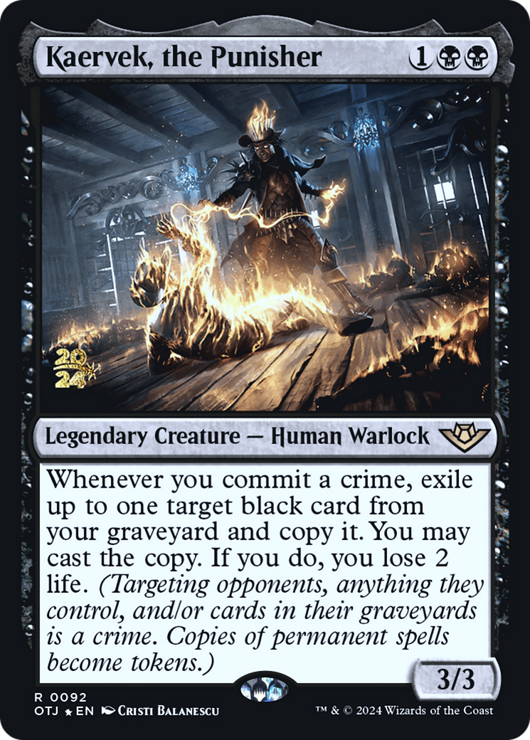 Kaervek, the Punisher - Prerelease Promo [POTJ-92s]