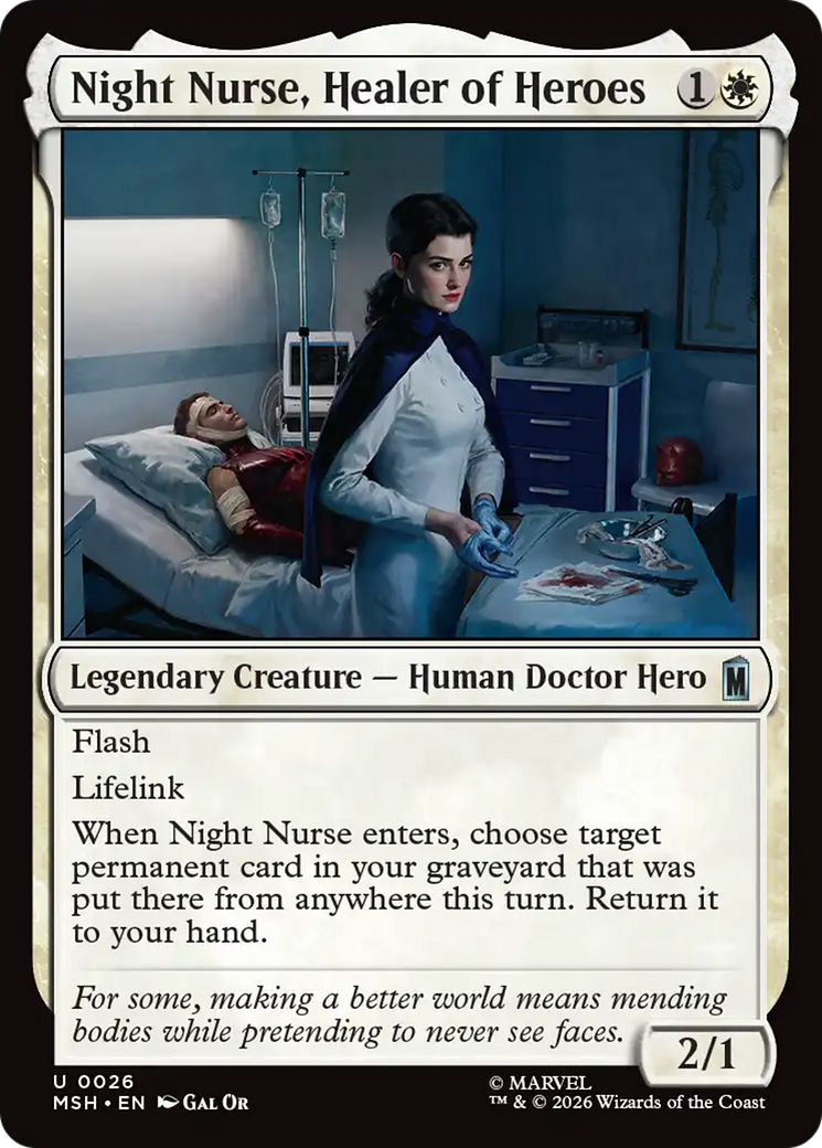 Night Nurse, Healer of Heroes [MSH-26]