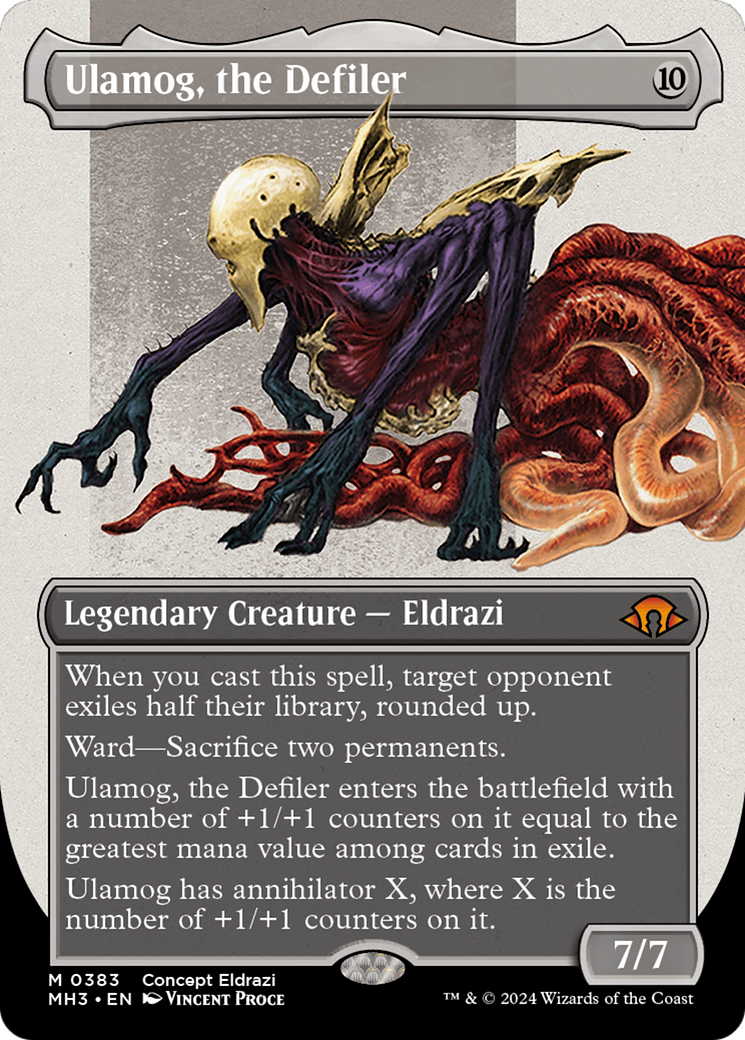 Ulamog, the Defiler - Borderless - Concept Praetor [MH3-383]
