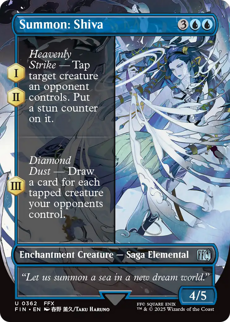 Summon: Shiva - Borderless - Full Art [FIN-362]