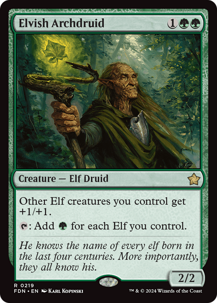 Elvish Archdruid [FDN-219]