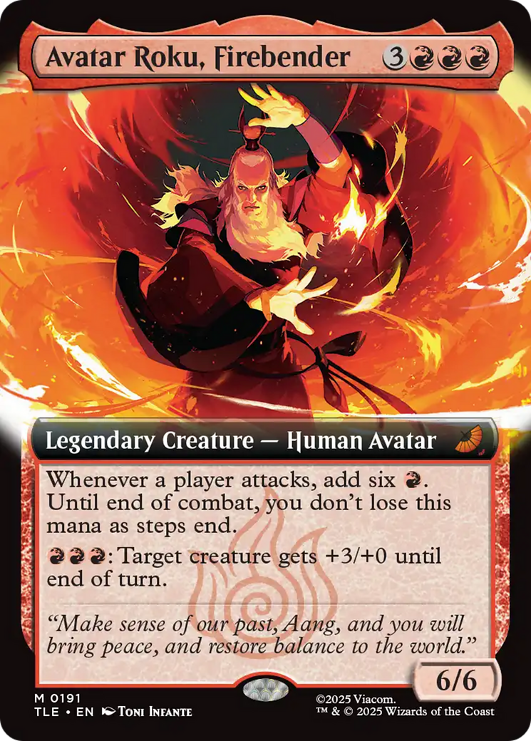 Avatar Roku, Firebender - Extended Art [TLE-191]