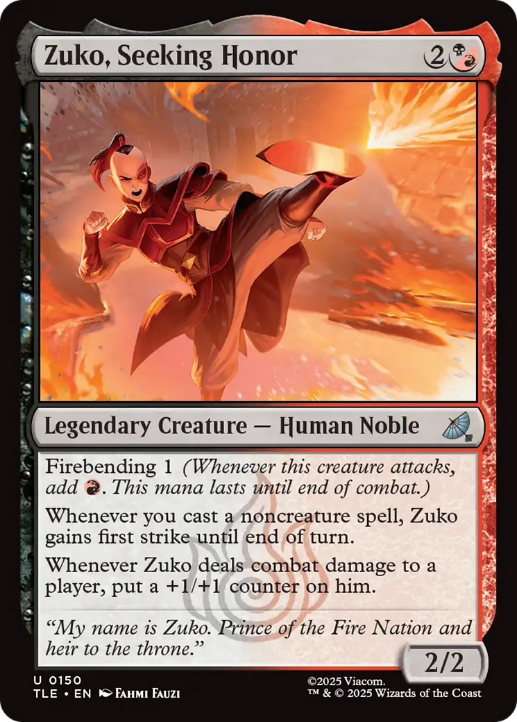 Zuko, Seeking Honor [TLE-150]