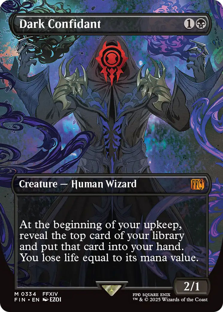 Dark Confidant - Borderless - Full Art [FIN-334]