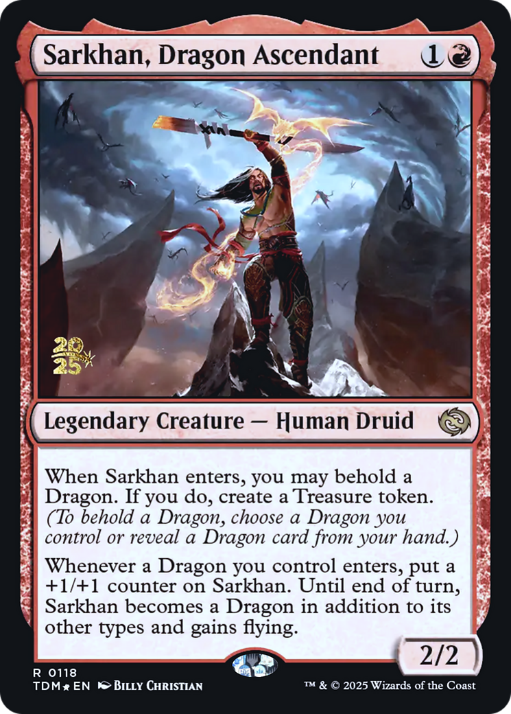 Sarkhan, Dragon Ascendant - Prerelease Promo [PTDM-118s]