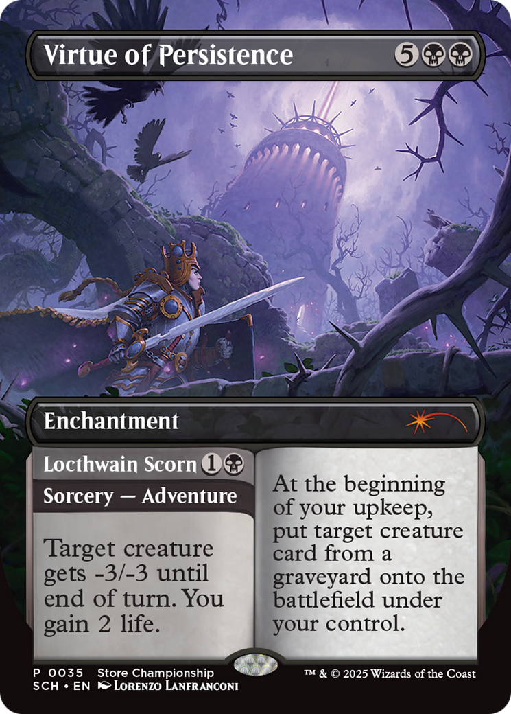 Virtue of Persistence // Locthwain Scorn - Borderless - Promo [SCH-35]