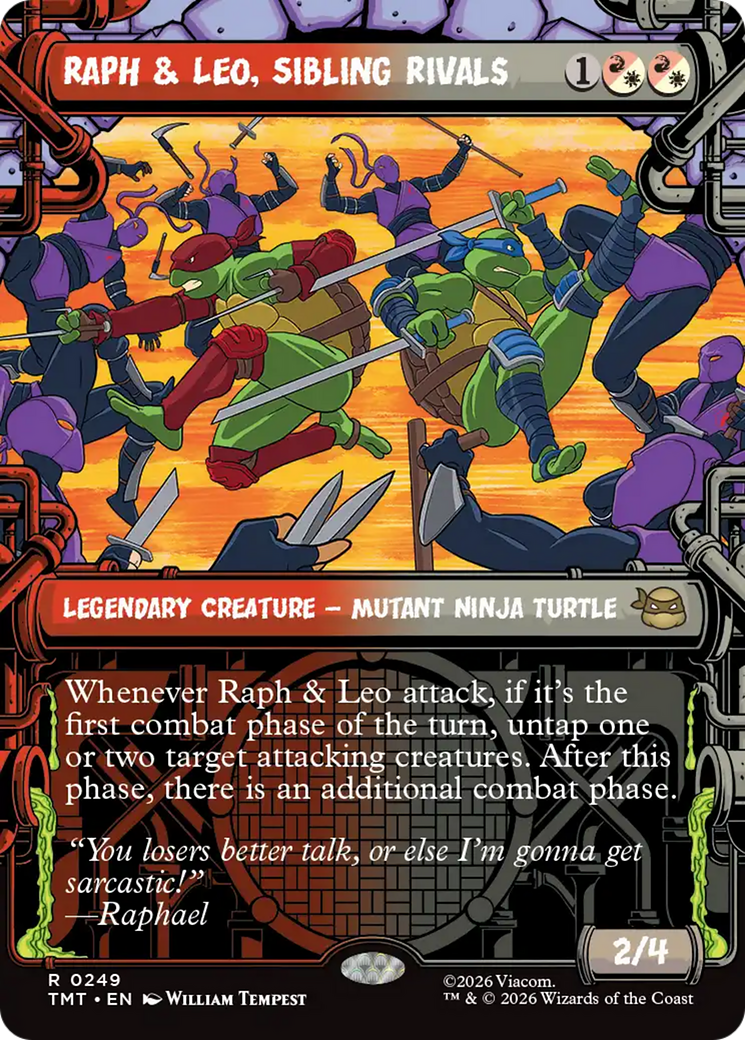 Raph & Leo, Sibling Rivals - Borderless - Showcase [TMT-249]
